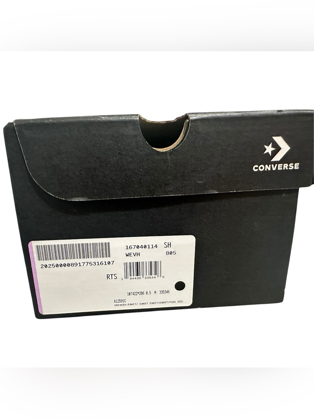 Converse Star Player 76 Egret & Park Red Shoes Size Men’s 8.5/ 10 Women’s NWT - Picture 9 of 15